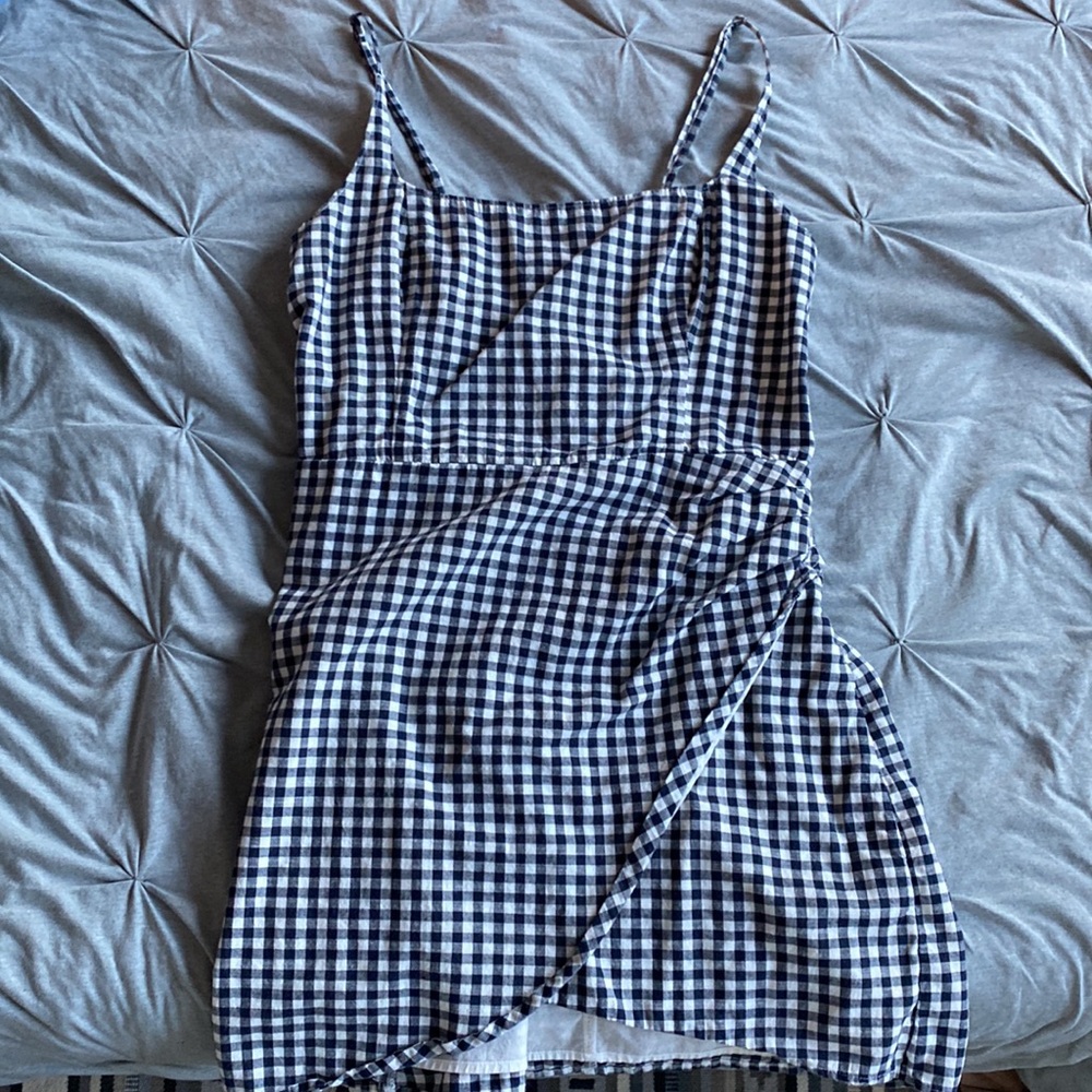 Abercrombie Gingham Wrap Dress
